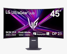 LG UltraGear OLED 45in Curved 165Hz 5120x2160 21:9 HDR DisplayPort picture