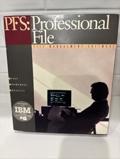 PFS: Professional File-File Management Software Supports DOS 2.0 / IBM 1988 Rare picture