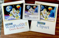 Corel WordPerfect Suite 7 CD, manual & clip art book Win3.1/95/NT 3.51 vintage picture