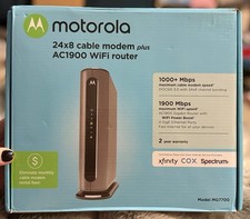 Motorola MG7700 DOCSIS 3.0 24x8 Cable Modem + AC1900 Dual-Band GigE picture