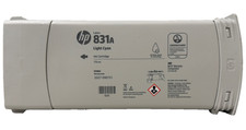New Genuine HP 831A Light Cyan Latex Ink Cartridge 775ml CZ686A picture