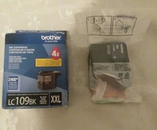 Brother LC109BK Black XXL 4X 2400 Page Yield Sealed Ink Expired picture
