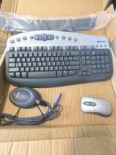 Microsoft Wireless Natural Ergonomic Keyboard & Riser 1.0A  W/ Mouse & Receiver picture