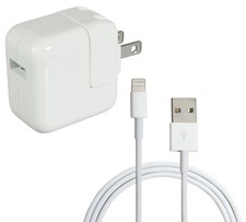 Genuine Apple 12W USB Power Adapter Charger for iPhone iPad A2602 A2133 + Cable picture