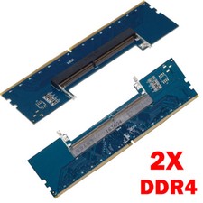 2Pcs Laptop DDR4 RAM to Desktop Adapter Card Memory Tester SO DIMM to DDR4 US picture