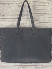 Coach New York Mercer 5117 Black Twill & Leather Trim Padded Laptop Bag Tote picture