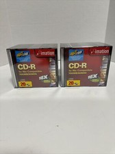Imation CD-R 20 Pack 16x 80min /700MB 1x-16x Compatible Recordable Disc New 2 PK picture