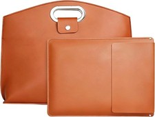 PU Leather 2-in-1 Laptop Sleeve & Pouch Set for 14-16 Inch Laptop Briefcase picture