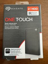 SEAGATE ONE TOUCH 2TB External STKB2000400 Hard Drive USB 3.0 Rescue *BRAND NEW* picture