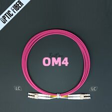 1-10m LC UPC to LC UPC Duplex OM4 Multi Mode Fiber Optical Patch Cord Cable lot picture