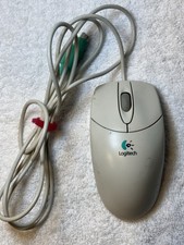 Vintage Logitech M-S48a 2-Button Mechanical Ball Scroll Mouse PS/2 picture