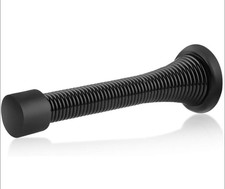 HOMOTEK Black Spring Door Stops 3-1/8