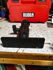RAM Black Mount Adjustable Arm w/ Round Base & Rectangular Drill Base Plate picture