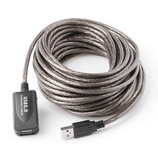 Premium USB 2.0 Male to Female Active Extension Cable With Booster Chip 25FT picture