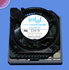TESTED Intel PODP5V63 CPU in USA 486 Pentium OverDrive Processor  63MHz with Fan picture