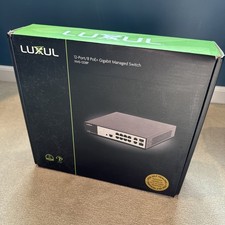 Open Box (new?) XMS-1208P Rack Mount Luxul 12 port/8 PoE+ Managed Switch picture