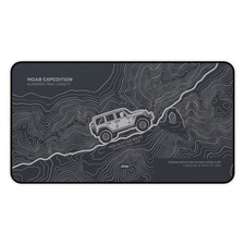 Moab Expedition Topographic Jeep Desk Mat | Adventure Map Mouse Pad picture