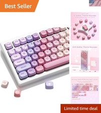 Celestial Charm: 12 Zodiac PBT Keycap Set for Mechanical Keyboards - 133 Keys picture