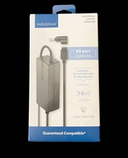 Insignia 90W Universal Laptop Charger 10ft Cord w/ Tips AC Adapter NS-PWLC591 NI picture