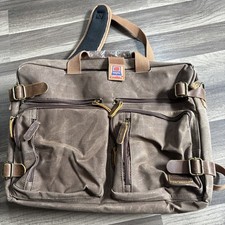 Laptop Messenger Bag Vintage Shoulder Bag Convertible Backpack Retro Briefcas... picture
