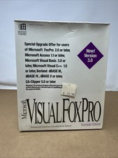Microsoft Visual FoxPro 3.0 comp up - factory sealed 215-051-130 picture