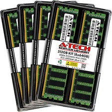 A-Tech 512GB 8x 64GB 4Rx4 PC4-17000 ECC Load Reduced LRDIMM Server Memory RAM picture