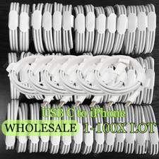 Type C to iPhone PD USB Fast Charger Cable Lot For iPhone 14 13 12 11 Pro Max XR picture