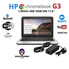 HP laptop Chromebook G3 11 1.60GHz 4GB 16GB SSD 11.6 WEBCAM BLUETOOTH WIFI picture