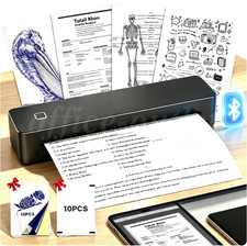 8 inch Portable Printer Wireless Bluetooth Portable Inkless Thermal Printer picture