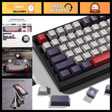 133 Key Retro Gaming Keycaps - Cherry Profile Double Shot PBT for 60%/75%/100% K picture