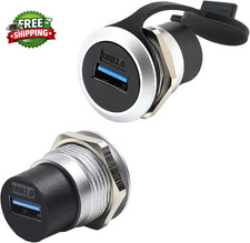 2Pack USB3.0 Panel Mount Coupler USB A Pass through Connector reliable picture