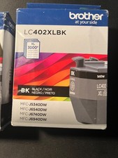 Lot of 2 Brother GENUINE Printer Ink LC402 New 1 XL Black & 1 Color picture