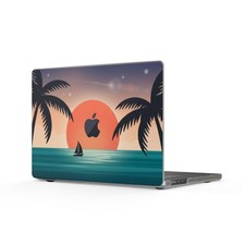Tropical Sunset Palm Beach MacBook Case | Matte Laptop Case picture