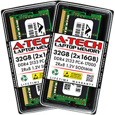 A-Tech 32GB 2x 16GB PC4-17000 Laptop SODIMM DDR4 2133MHz 2Rx8 Memory RAM 16G 32G picture
