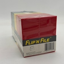 VTG Flip 'n' Fle 3.5 Diskettes Holder Case New 1980s Storage Retro Tech Gear picture