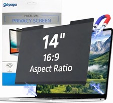 Removable Magnetic Privacy Filter Screen 14 Inch 16:9 for Laptops, Anti-Spy Shie picture