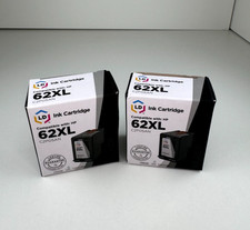 (2) Pack LD Reman Ink BLACK Replacement for HP Envy OfficeJet 62XL HY Cartridge picture