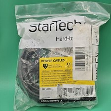 10FT Universal 3 Prong AC Power Cord Cable Black 18AWG Computer Monitor OPEN BOX picture