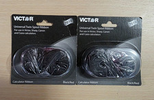 Victor 7010 Universal Twin Spool Ribbon for printing calculators. Lot of 2 picture