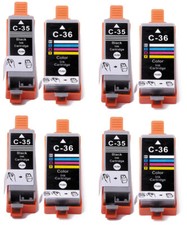 8P Ink Cartridges BK/C Set use for Canon PGI-35 CLI-36 Pixma iP100 iP110 TR150 picture