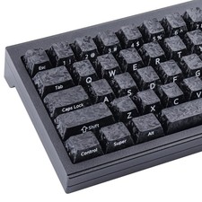 119Key Carbon Fiber Style PBT Keycap Set Cherry Profile SideLegend DyeSub picture