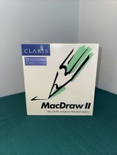 Vtg Claris MacDraw II Promotional Copy Macintosh Graphics Software 1989 Sealed picture