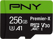PNY 256GB Premier-X microSDXC Memory Card UHS-I C10 U3 V30 A1 with SD Adapter picture