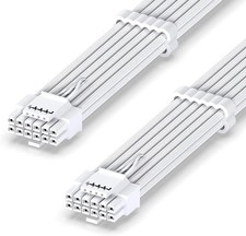 EZDIY-FAB 16AWG PCI-e 5.0 12VHPWR PSU Sleeved Cable, 600W 12+4 Pin Male to 12+4 picture