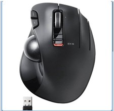 ELECOM M-XT3DRBK Wireless Trackball Mouse 6-Button with Smooth Tracking Function picture