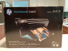 HP Photosmart C4635 All-in-One Inkjet Printer Black, Portable FACTORY SEALED picture