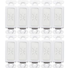 Decora Wall Plate 1-Gang Insert with Flexible Rubber Opening White (10 pack) picture