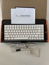 Royal Kludge RK84 Mechanical Keyboard White Tri-Modes - Red Switch picture