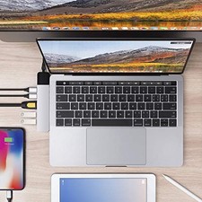HYPER DRIVE USB C HUB, NET 6-IN-2 FOR MACBOOK PRO AIR, MULTI-PORT USB-C - picture