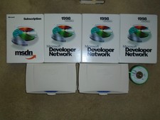 Microsoft Developer Network MSDN Lot 450+ CDs, 4 Folders, 2 Cases (1997-2007) picture
